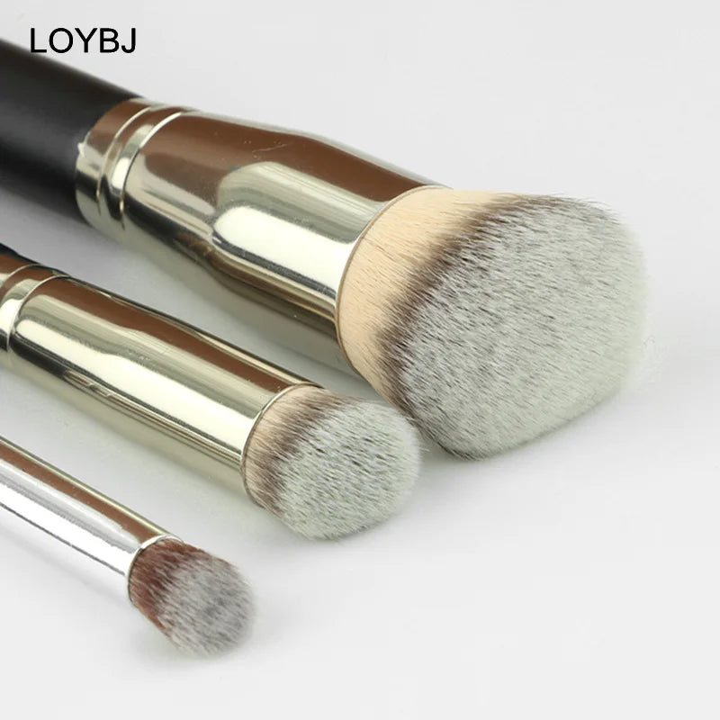 LOYBJ Foundation & Concealer Brush Set – Powder & Contour