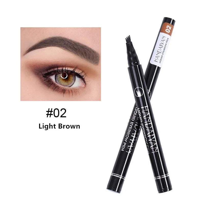 4D Microblading Eyebrow Pen – Long-Lasting 4-Fork Tattoo Brow Pencil