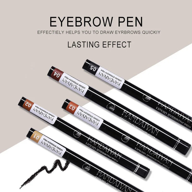 4D Microblading Eyebrow Pen – Long-Lasting 4-Fork Tattoo Brow Pencil