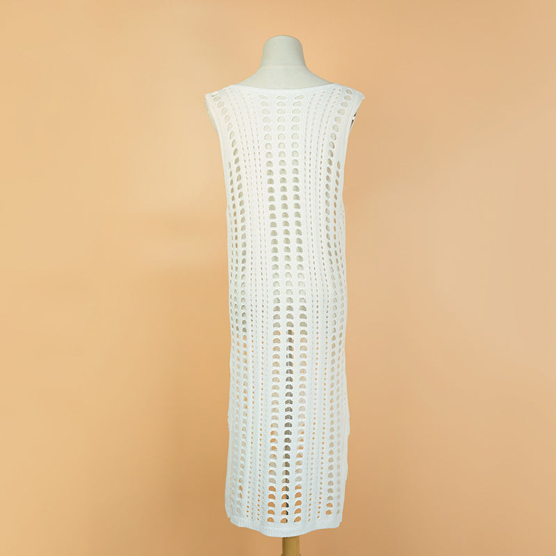 Crochet Fishnet Sarong Cover-Up