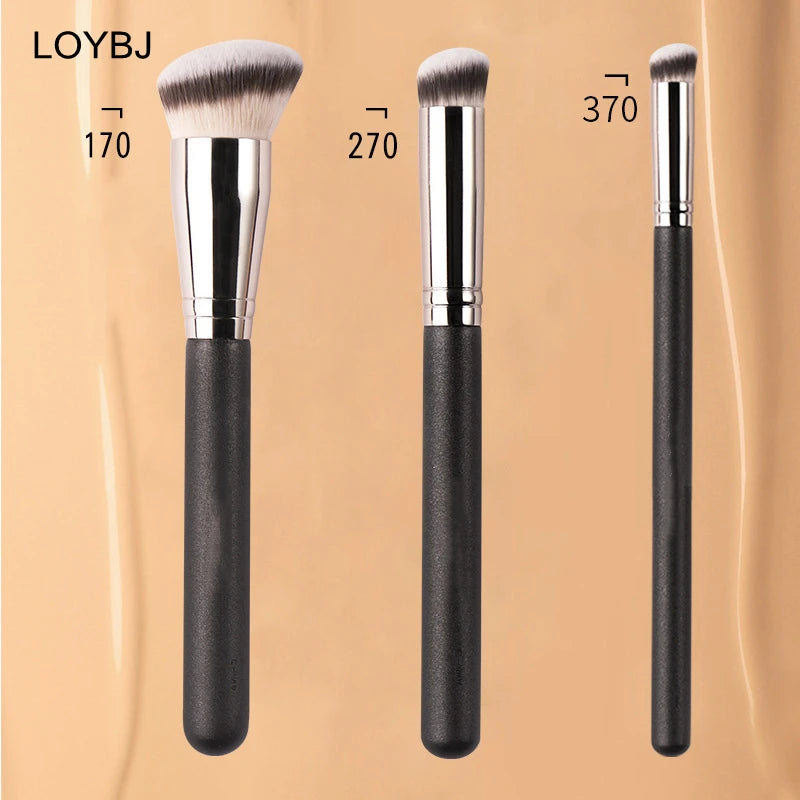 LOYBJ Foundation & Concealer Brush Set – Powder & Contour