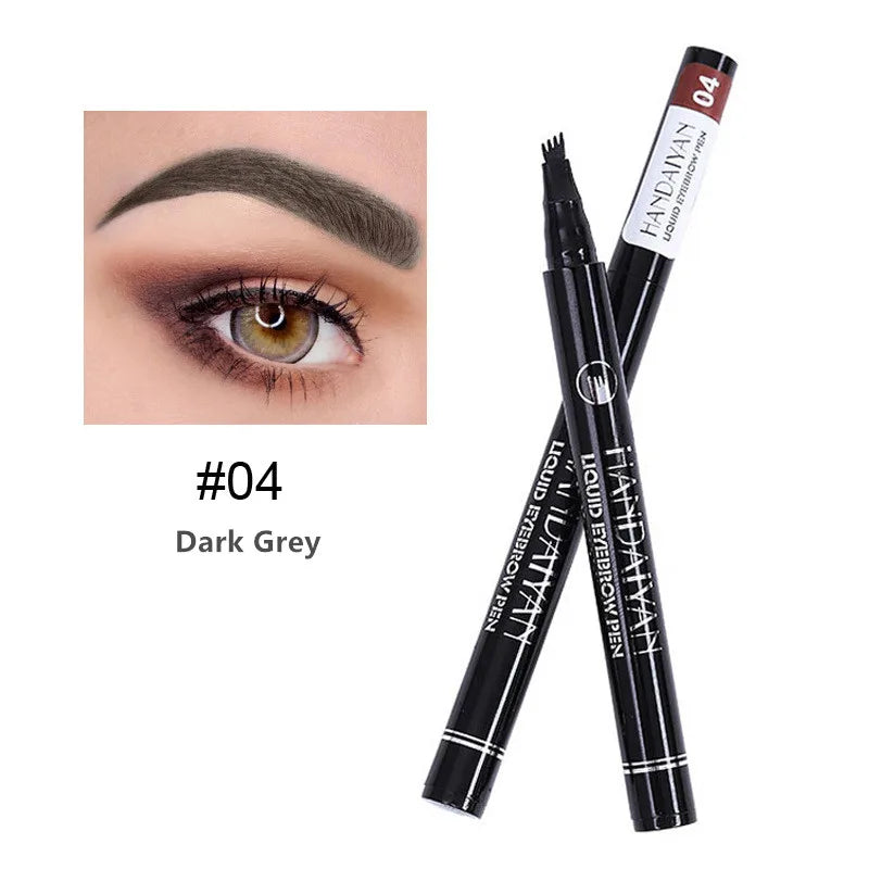 4D Microblading Eyebrow Pen – Long-Lasting 4-Fork Tattoo Brow Pencil
