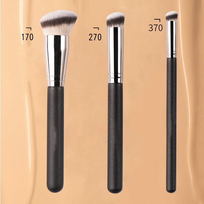 LOYBJ Foundation & Concealer Brush Set – Powder & Contour