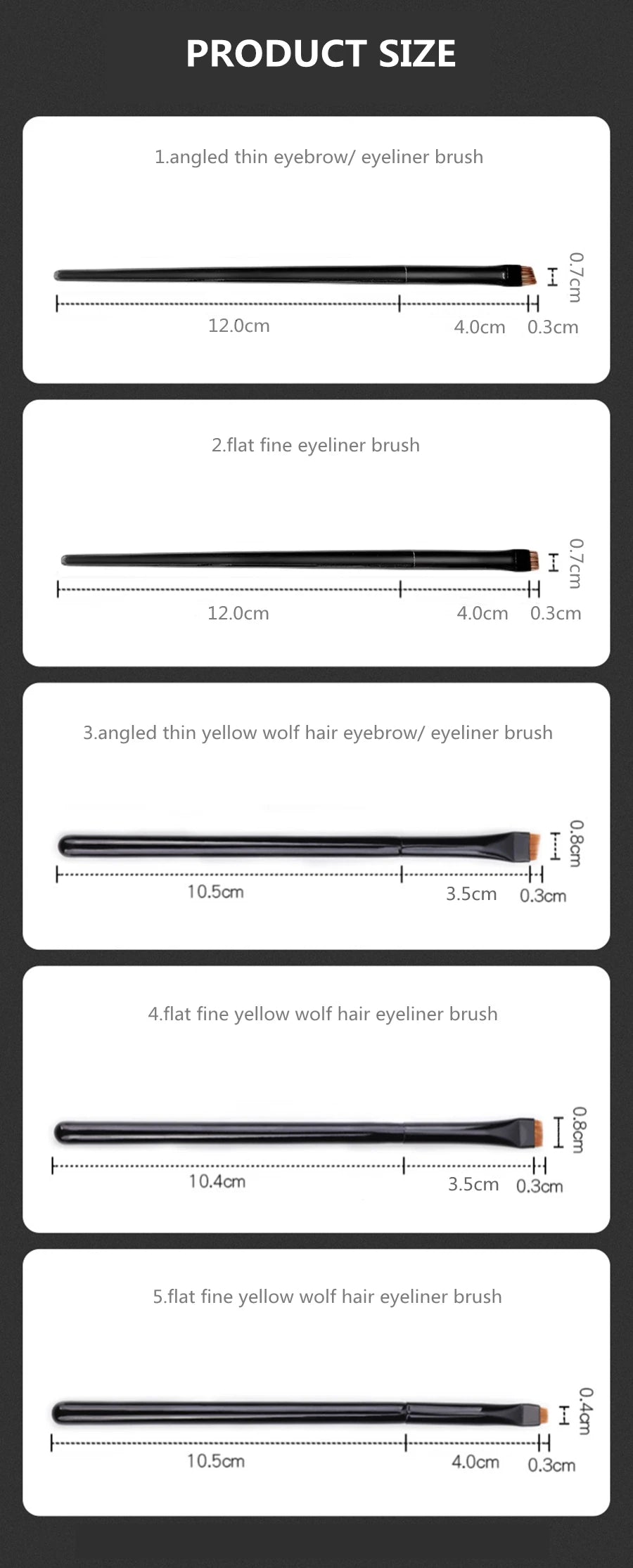 LOYBJ Angled Eyebrow & Fine Eyeliner Brush