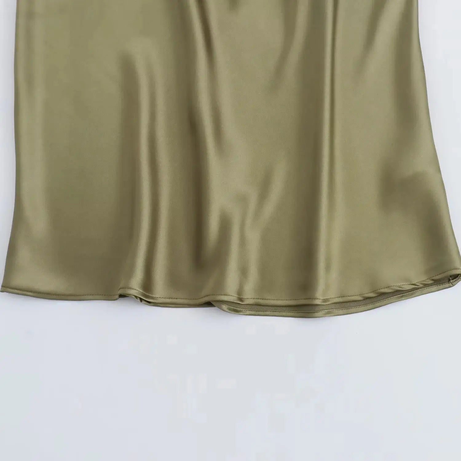 TRAF Satin Slip Midi Dress for Summer