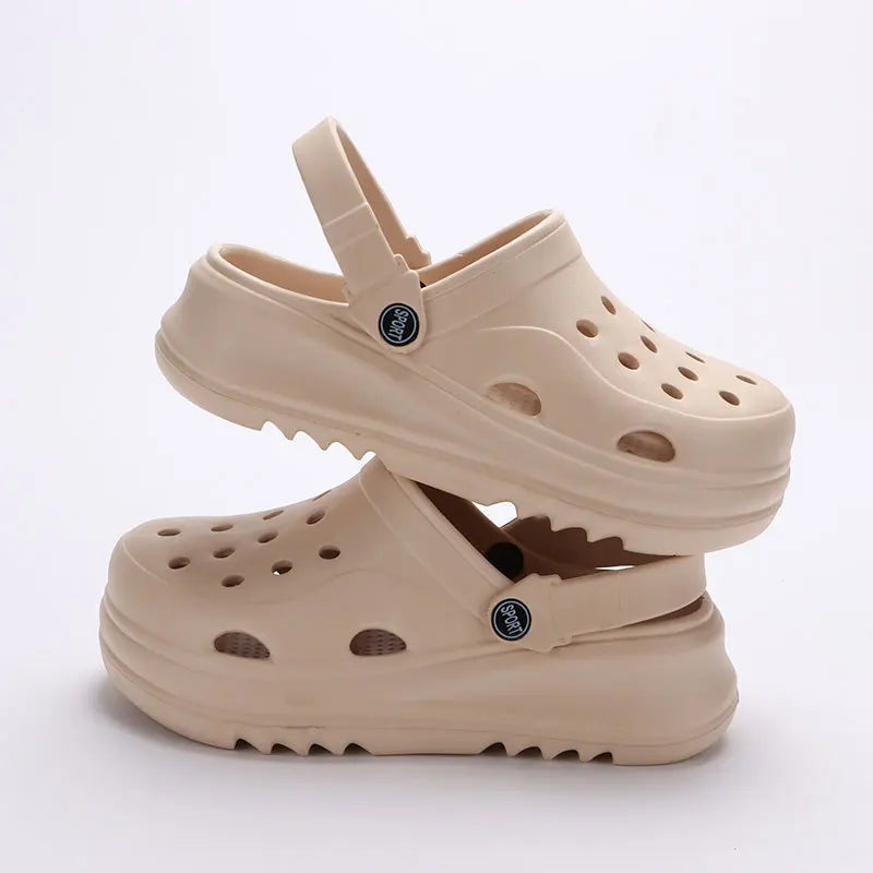 Chunky Platform Clogs with Thick PVA Sole
