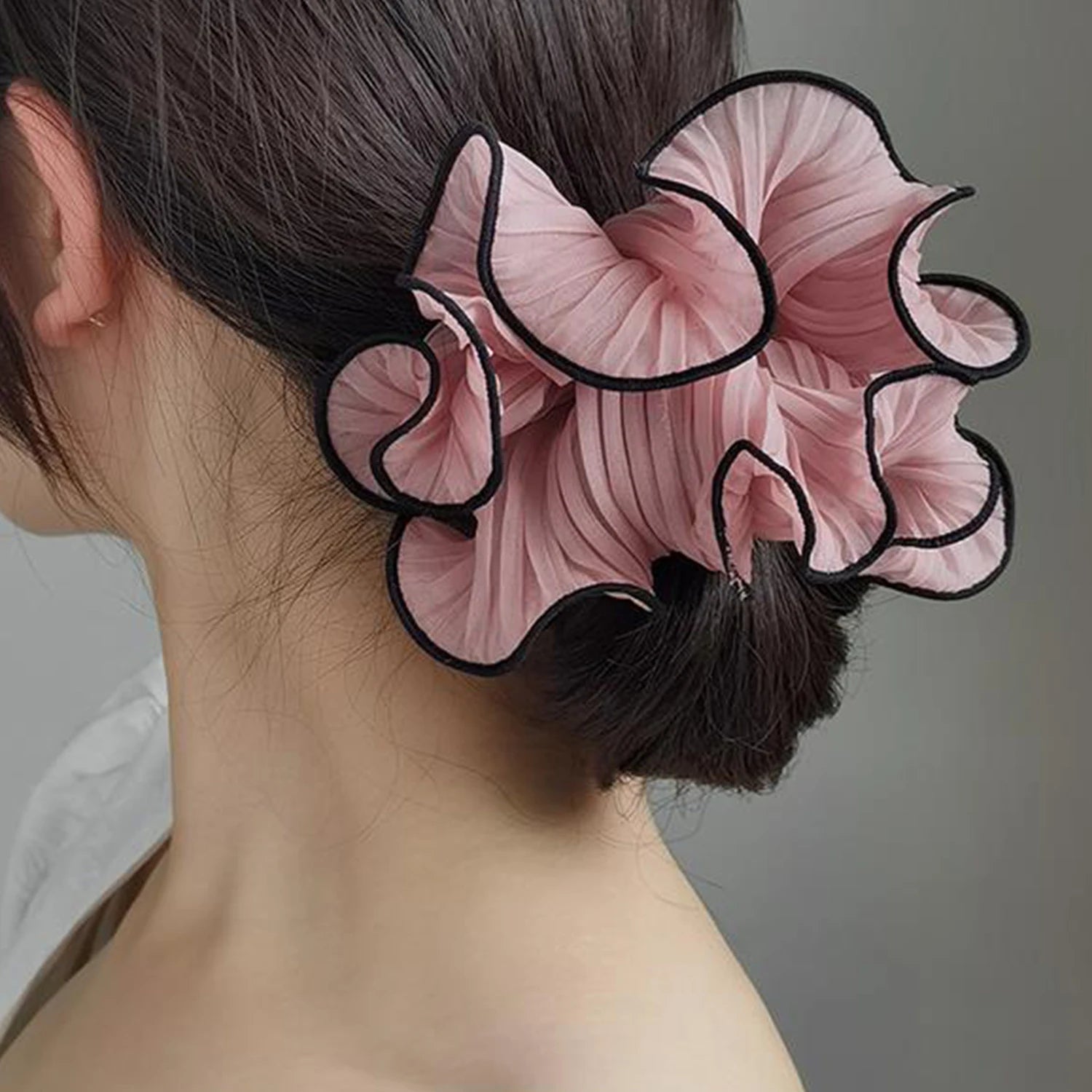 Korean-Style Big Scrunchies for Buns & Updos