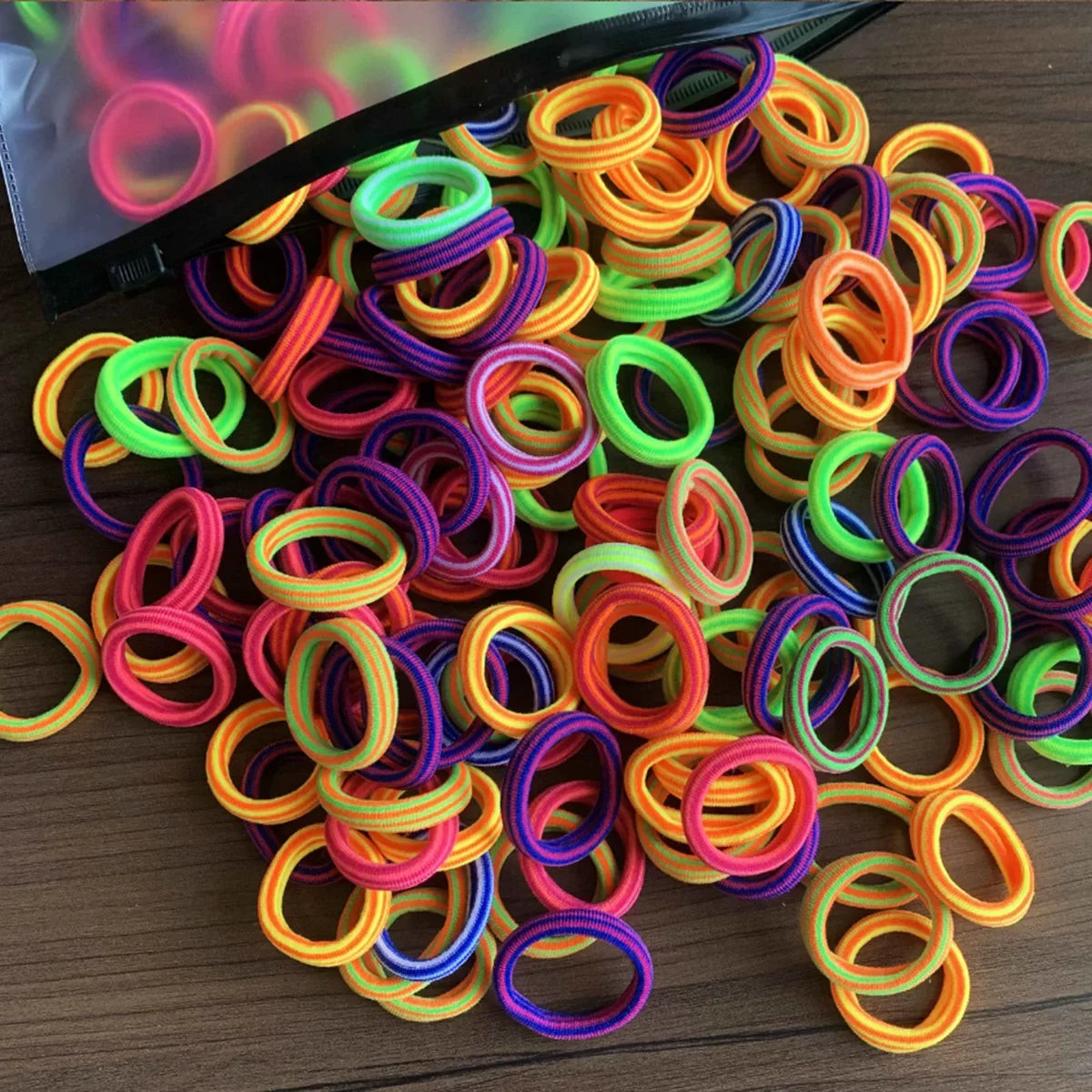 Seamless Elastic Hair Ties (50pcs)