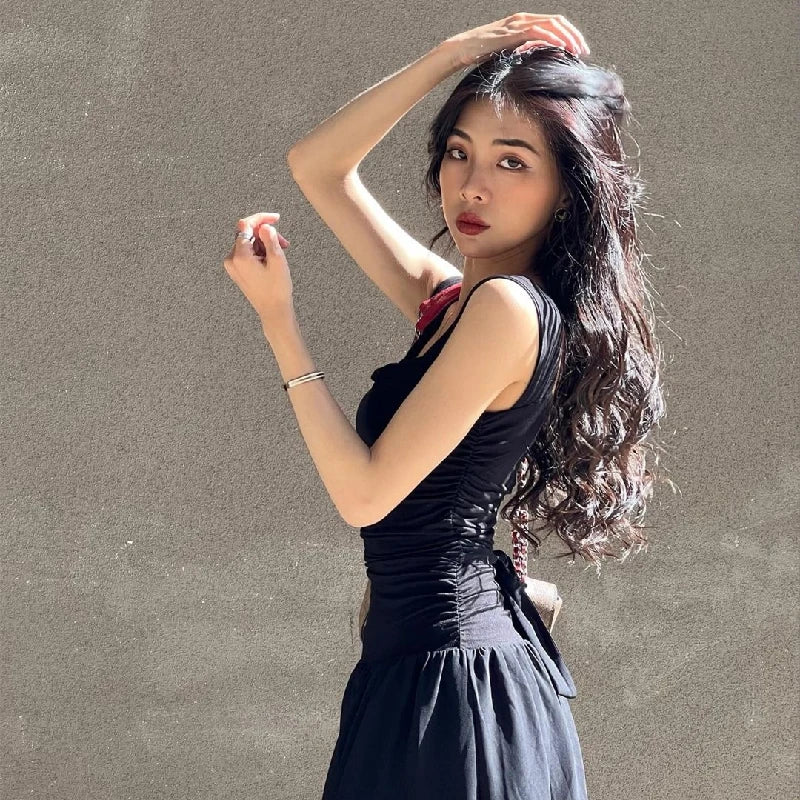 WhereMery Ruched Maxi Dress