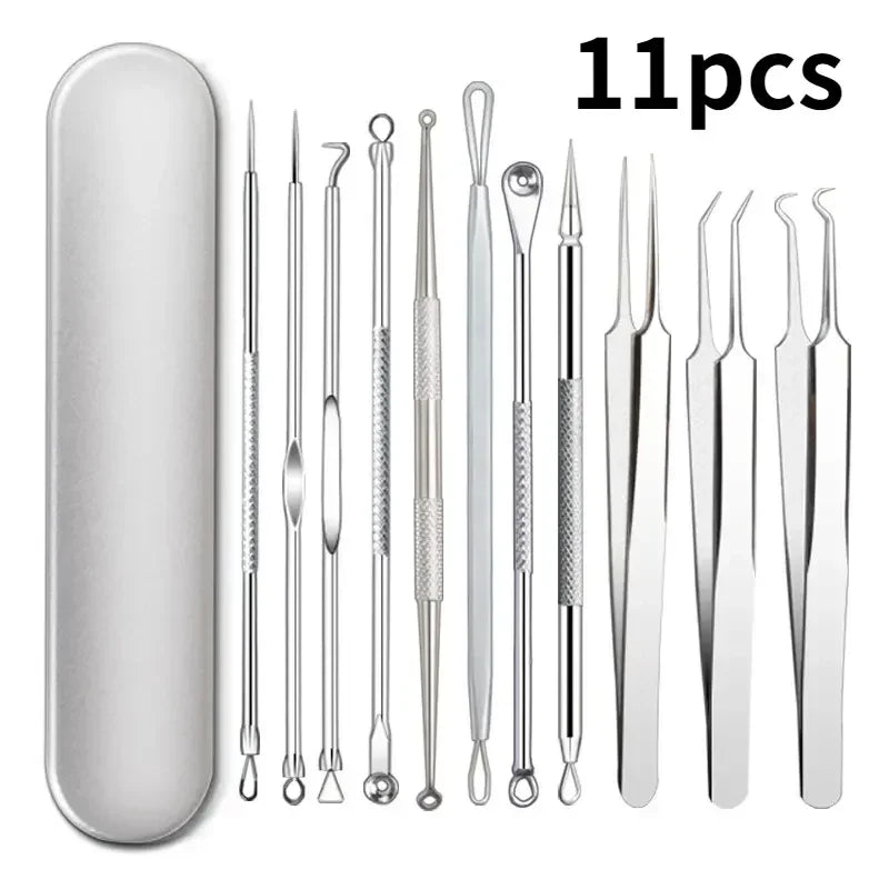 Blackhead & Ingrown Hair Removal Tool Kit (11pcs)