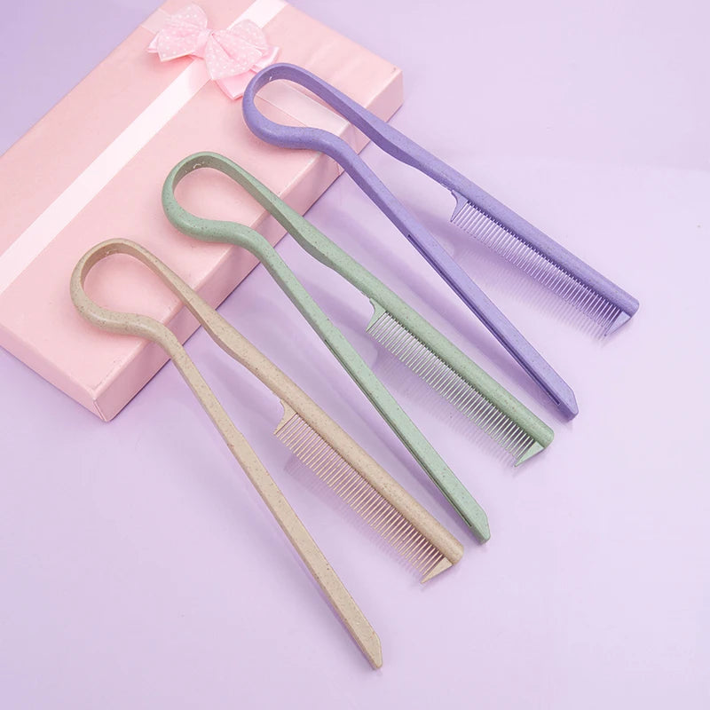 Wheat Straw V-Shaped Flat Hair Comb