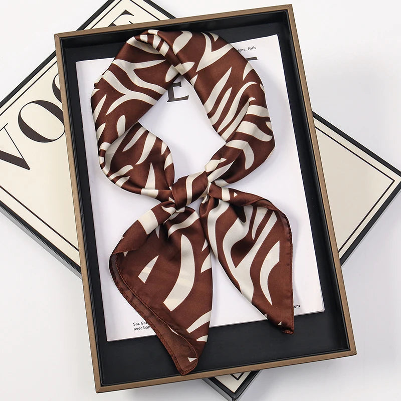 Silky Square Scarf & Head Wrap for Women