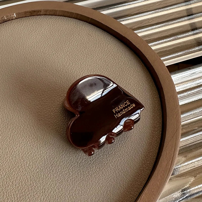 Small Heart-Shaped Claw Clips