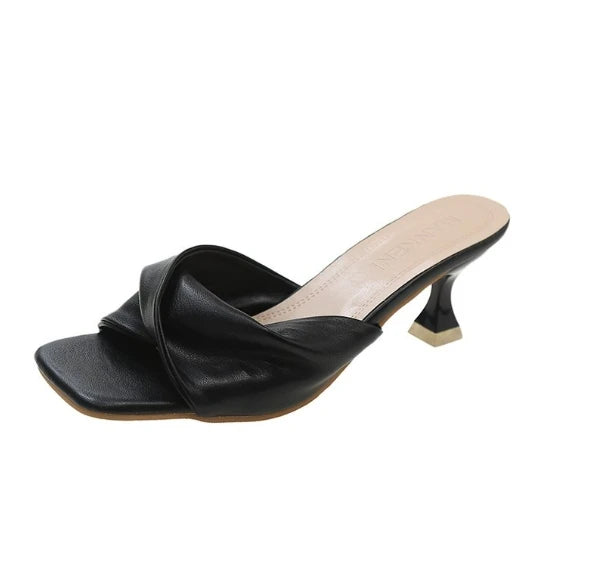 Pointed Toe Mule Heels for Women