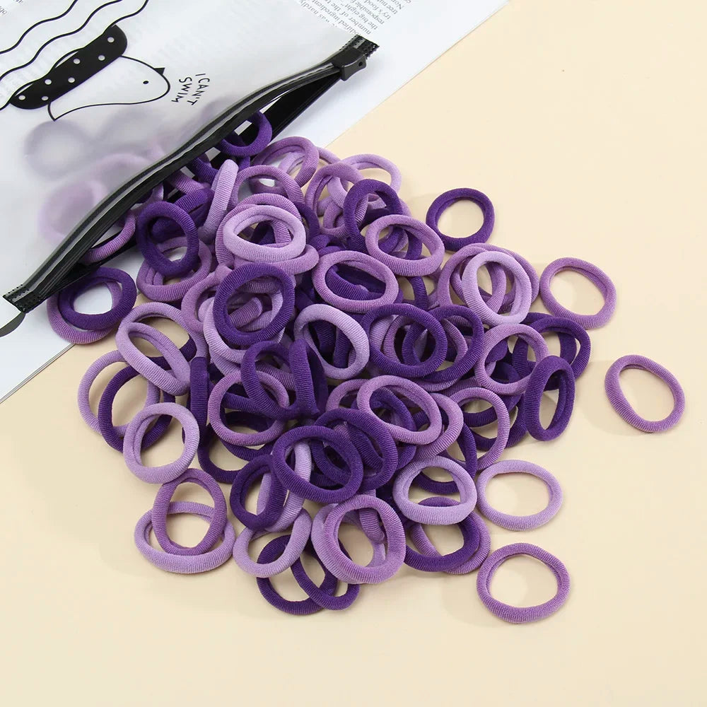 Seamless Elastic Hair Ties (50pcs)