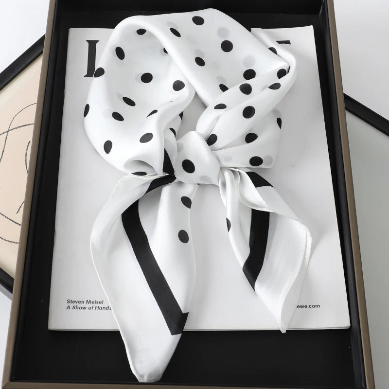 Silky Square Scarf & Head Wrap for Women