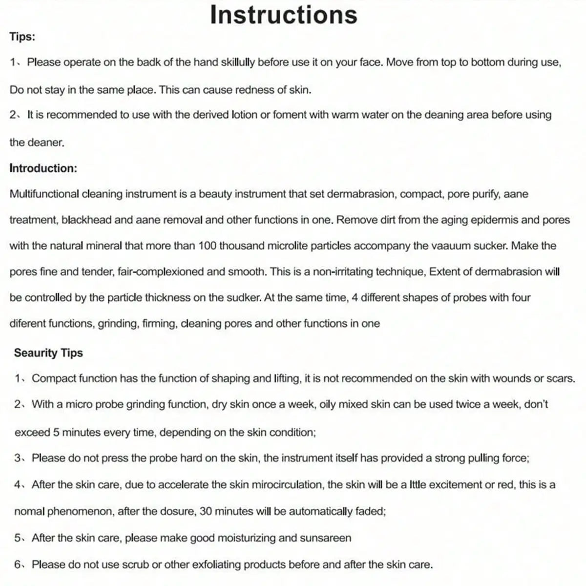 Electric Facial Pore Vacuum