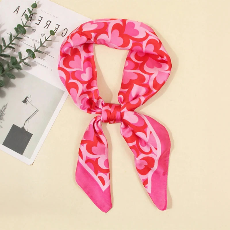 Silky Square Scarf & Head Wrap for Women