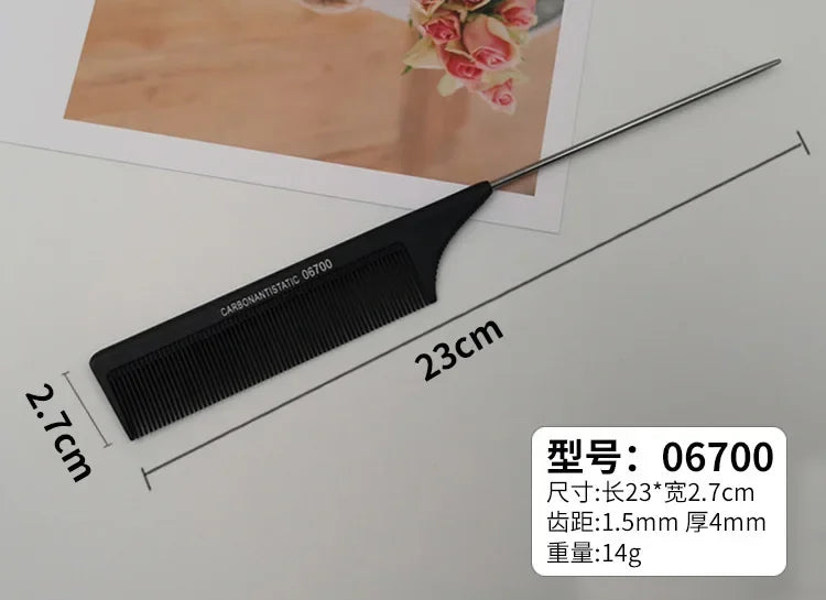 Professional Stainless Steel Hair Tail Comb