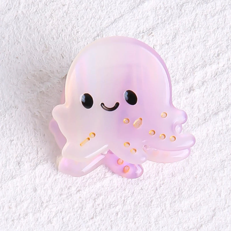 Ocean Animal Claw Clips with Crab, Starfish & Whale