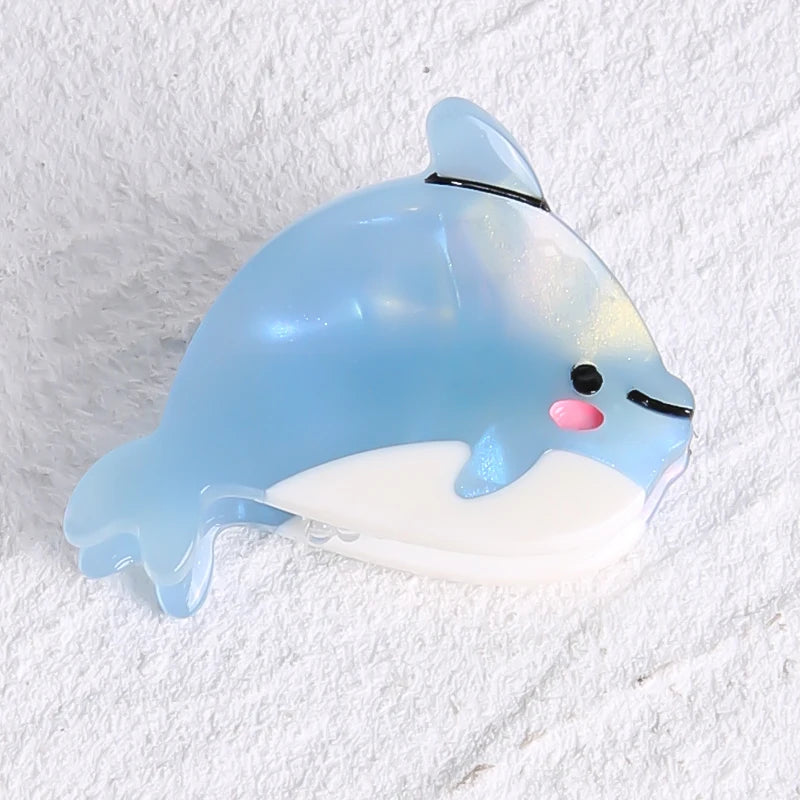 Ocean Animal Claw Clips with Crab, Starfish & Whale