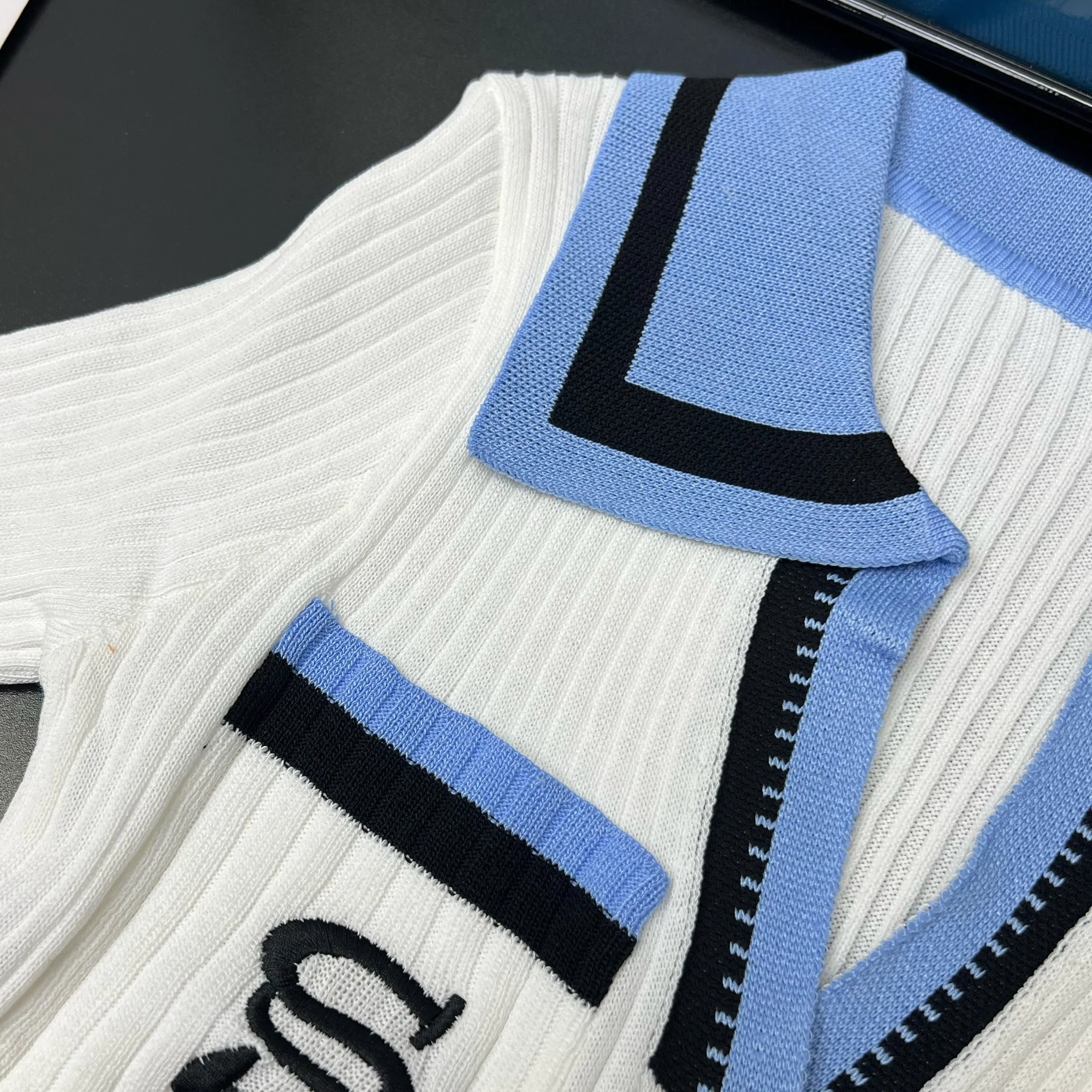 YuooMuoo Embroidered Knit Wrap Sweater Dress