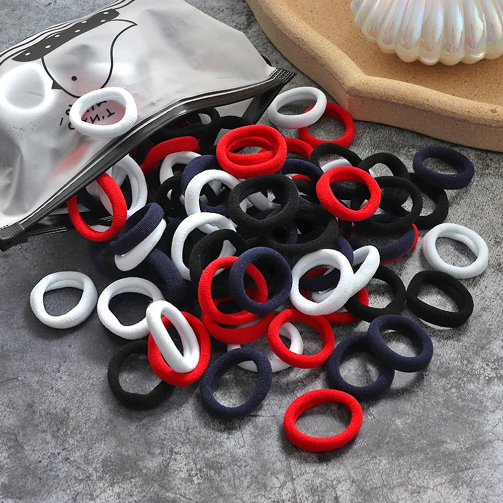 Seamless Elastic Hair Ties (50pcs)