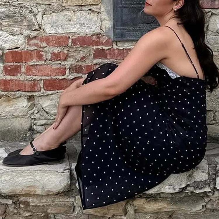 Tossy Lace Backless Maxi Dress