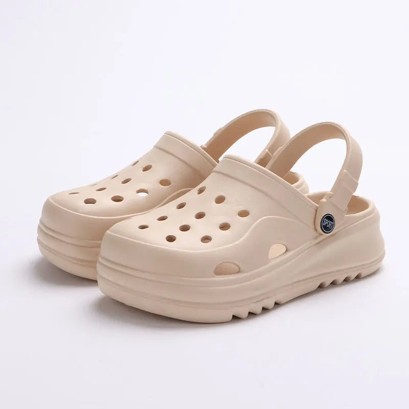 Chunky Platform Clogs with Thick PVA Sole