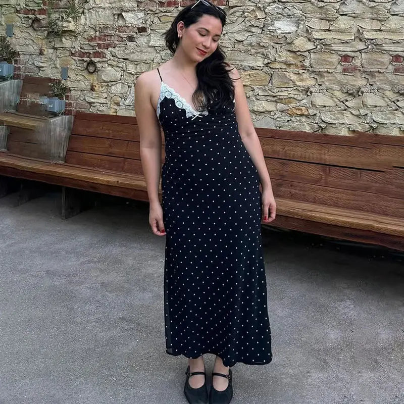 Tossy Lace Backless Maxi Dress