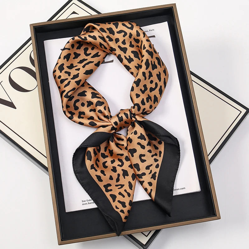 Silky Square Scarf & Head Wrap for Women