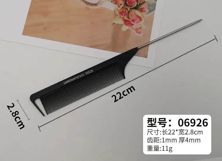 Professional Stainless Steel Hair Tail Comb