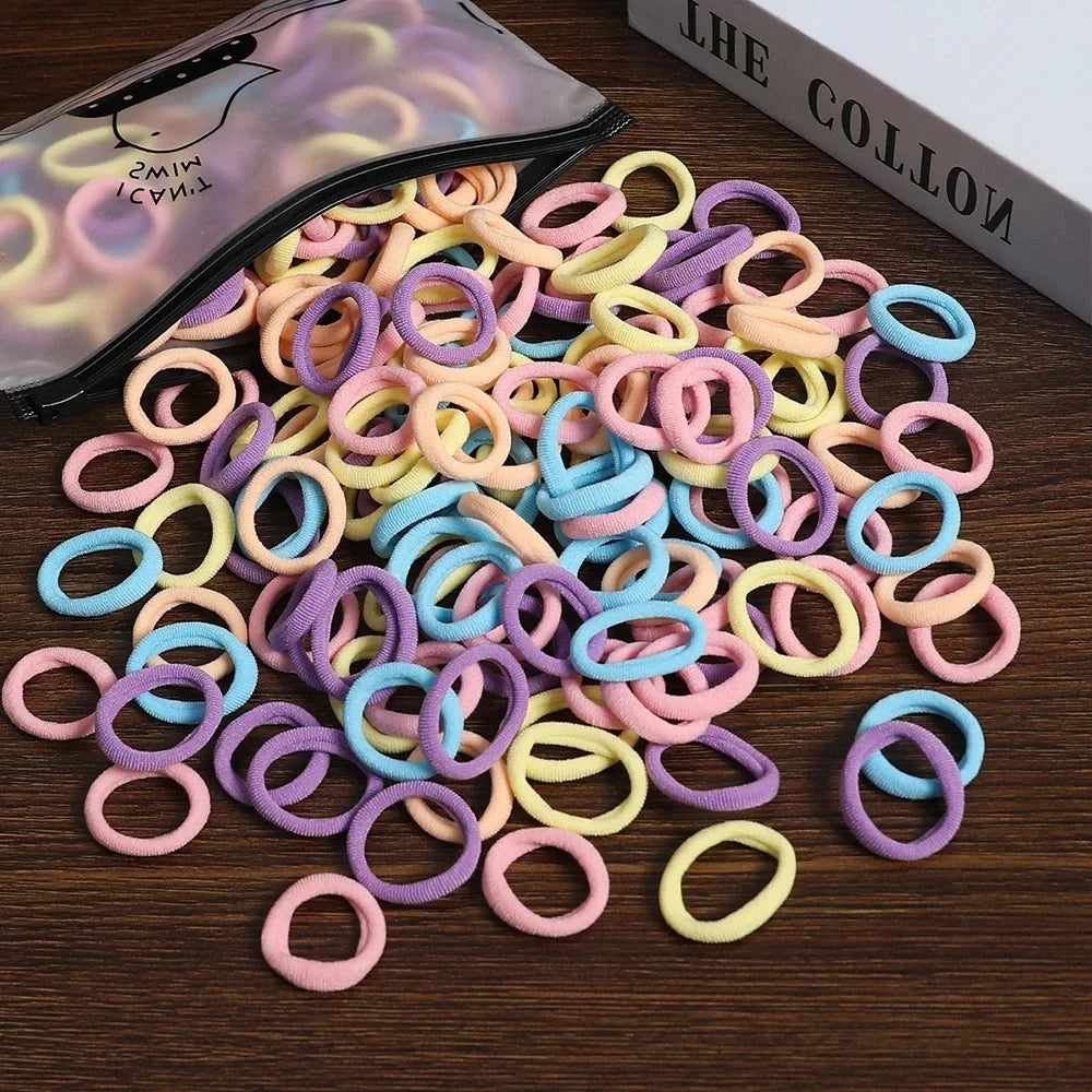 Seamless Elastic Hair Ties (50pcs)