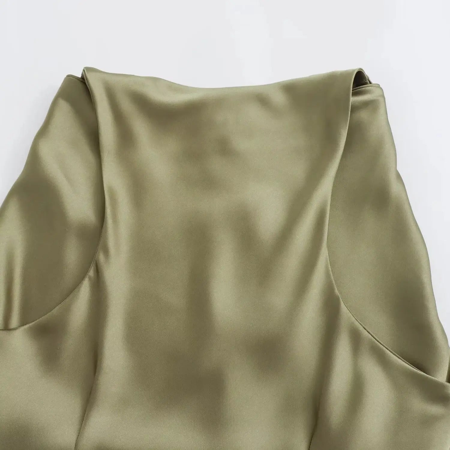 TRAF Satin Slip Midi Dress for Summer