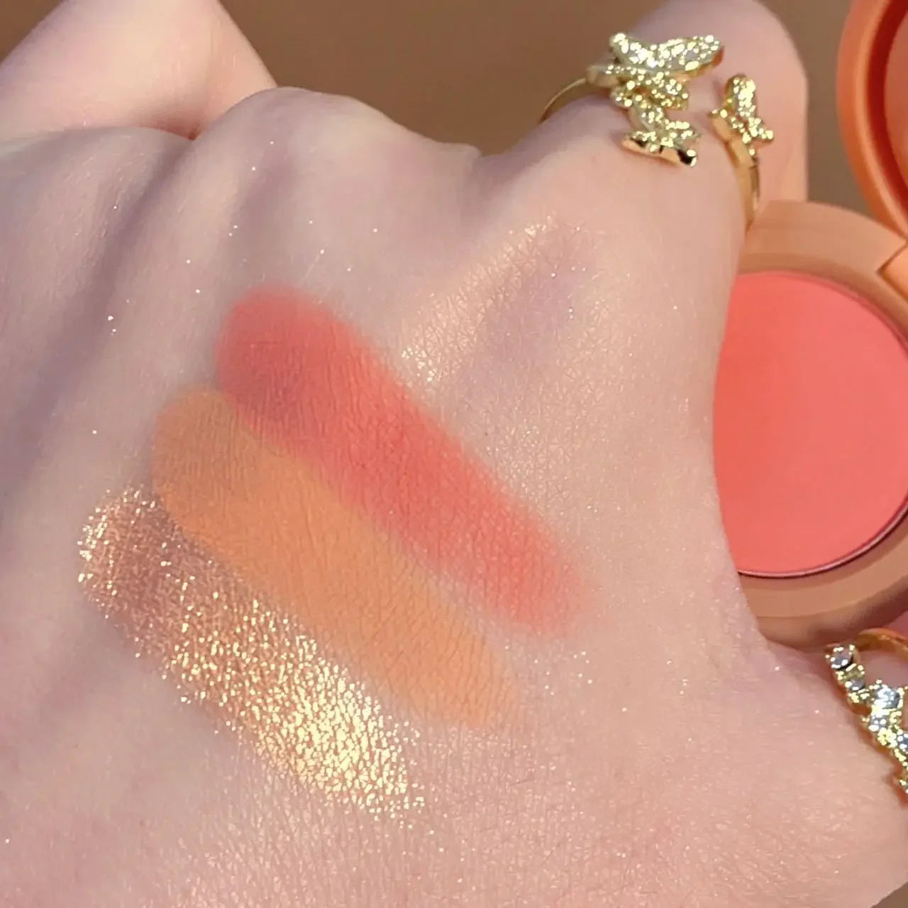 3-in-1 Blush & Highlighter Makeup Palette