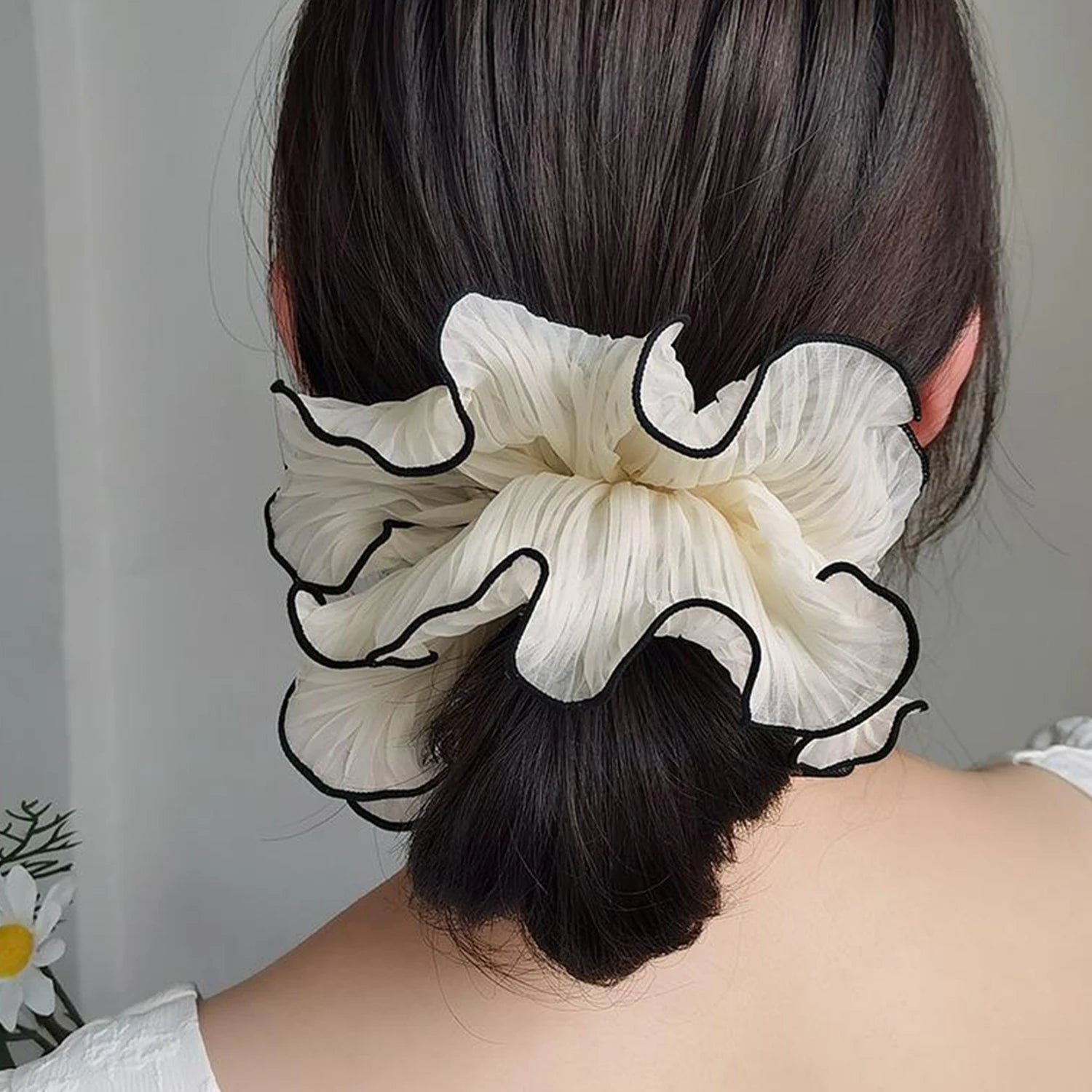 Korean-Style Big Scrunchies for Buns & Updos