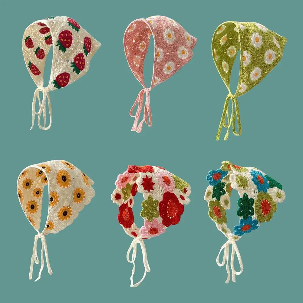 Korean-Style Crochet Triangle Headband