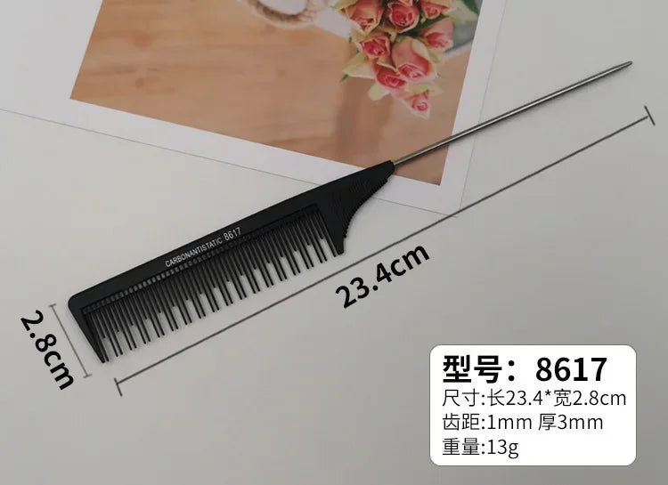 Professional Stainless Steel Hair Tail Comb
