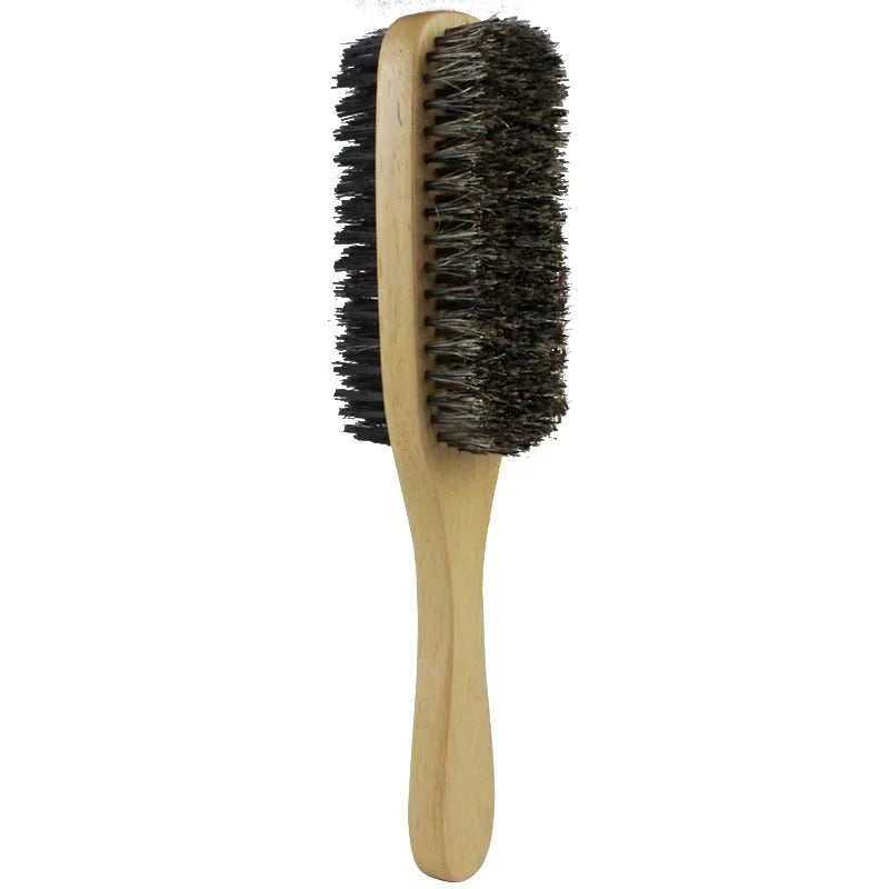 Natural Boar Bristle Hair & Beard Brush