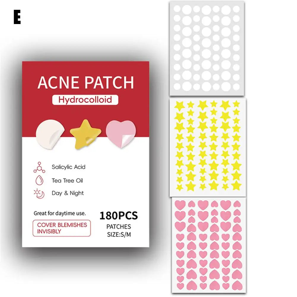360pcs Colorful Invisible Anti-Acne Hydrocolloid Patches