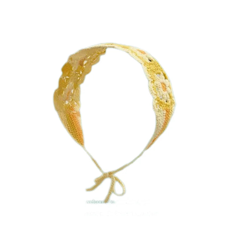 Crochet Mushroom Headband for Women