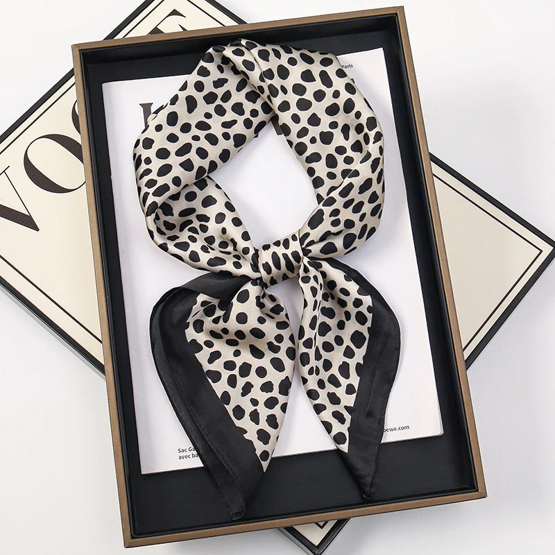 Silky Square Scarf & Head Wrap for Women