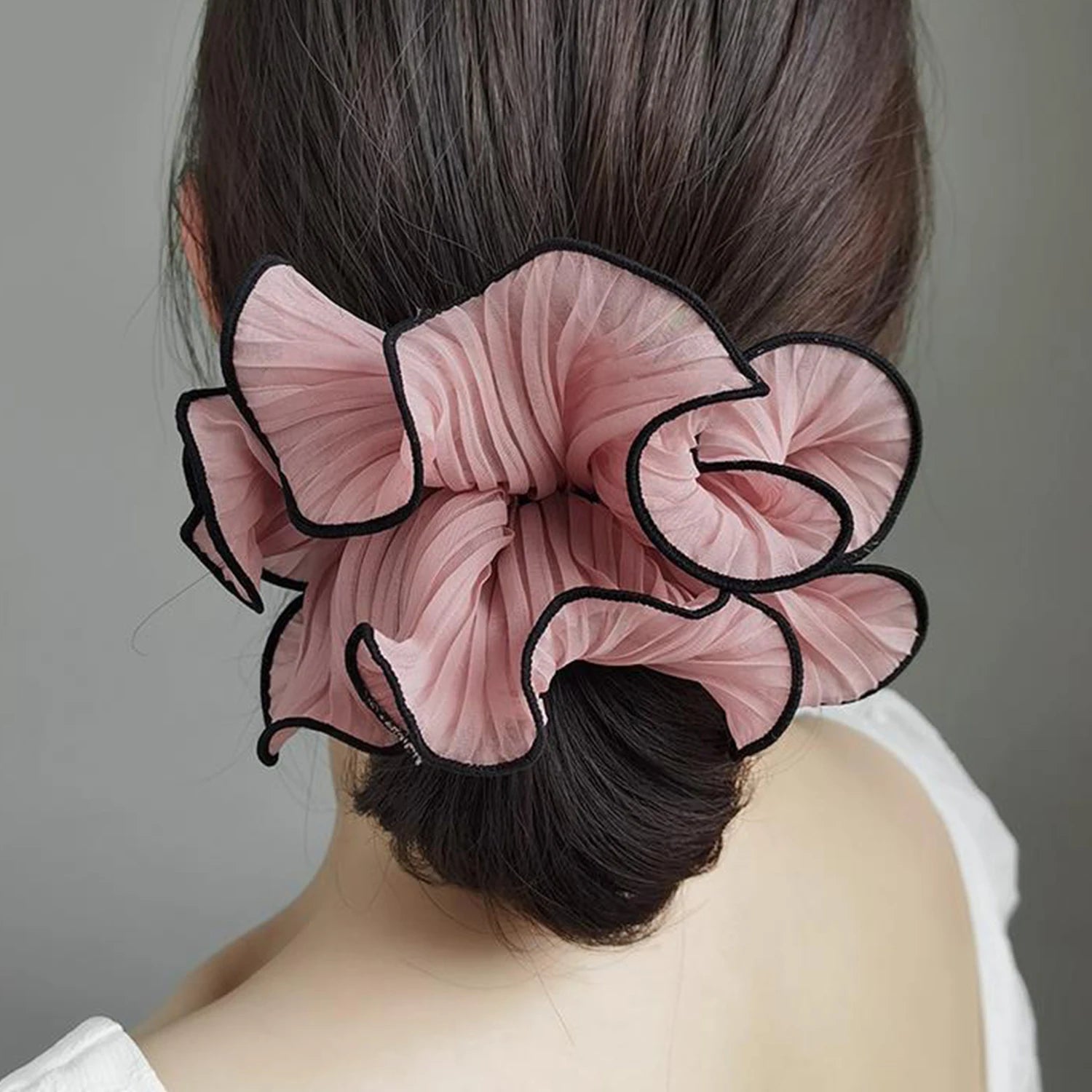 Korean-Style Big Scrunchies for Buns & Updos