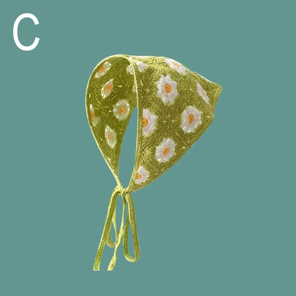 Korean-Style Crochet Triangle Headband