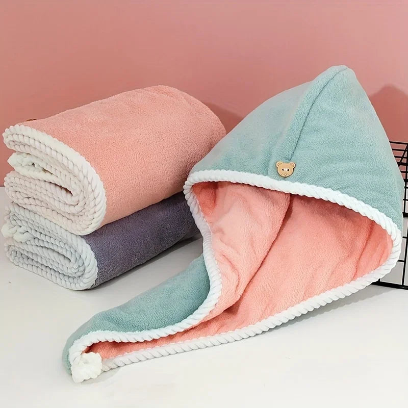 Ultra-Absorbent Microfiber Hair Towel
