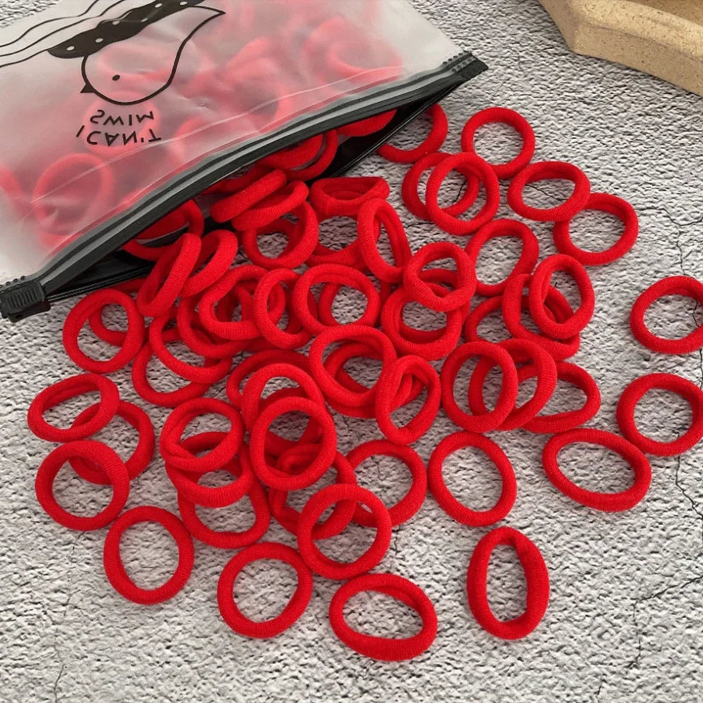 Seamless Elastic Hair Ties (50pcs)