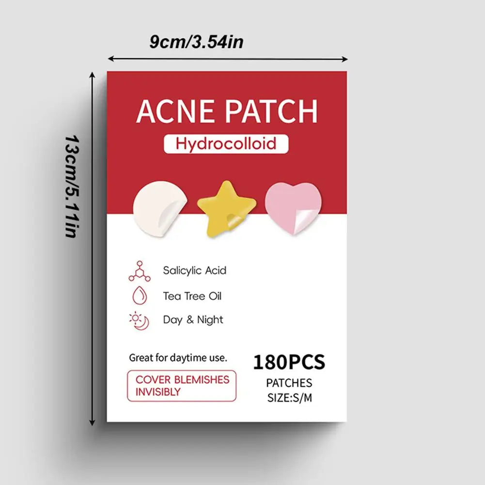 360pcs Colorful Invisible Anti-Acne Hydrocolloid Patches