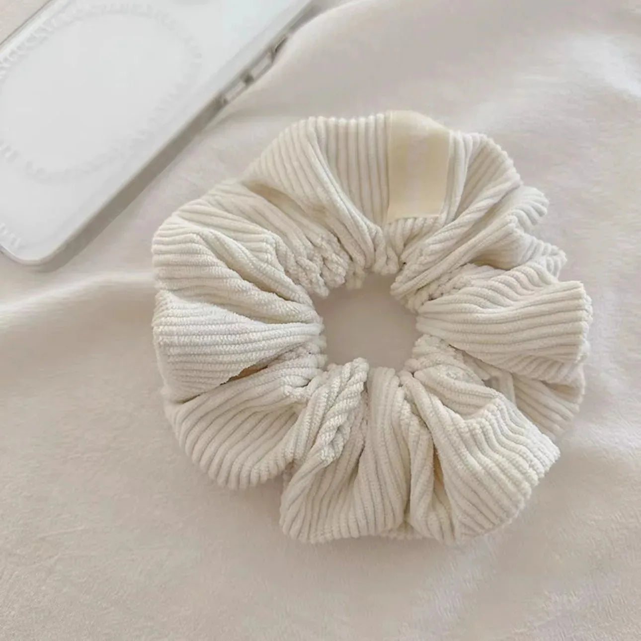 Vintage Corduroy Stripe Scrunchie