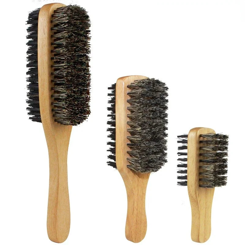 Natural Boar Bristle Hair & Beard Brush