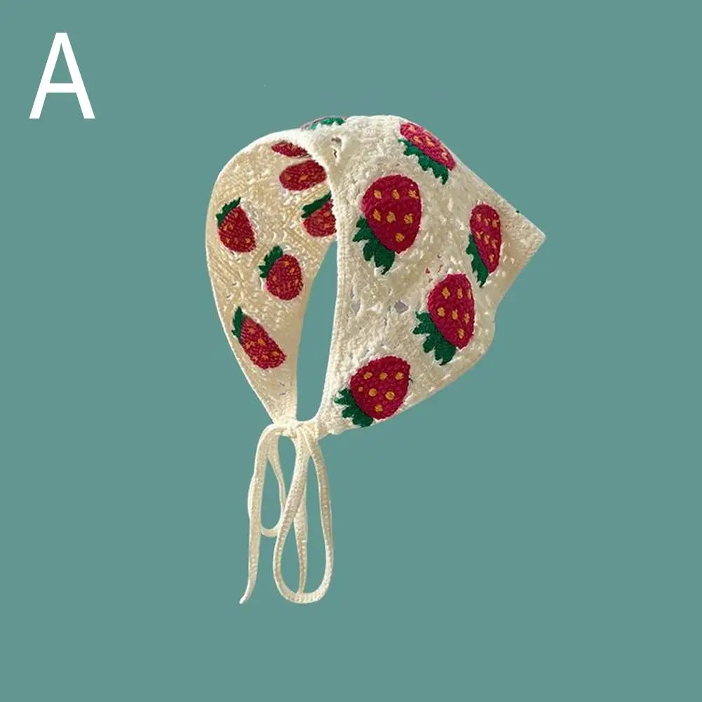 Korean-Style Crochet Triangle Headband